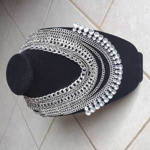 BaubleBar medieval chain bib necklace